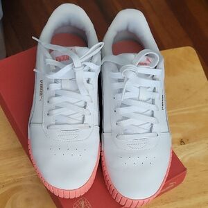 Puma Carina 2.0 White/Pink Sz. 9.5